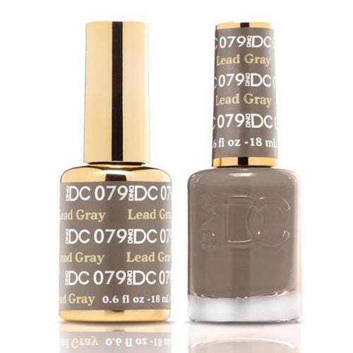 DND DC Duo Gel Matching Color - 079 LEAD GRAY - Jessica Nail & Beauty Supply - Canada Nail Beauty Supply - DND DC DUO