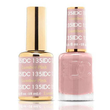 DND DC Duo Gel Matching Color - 135 LUMBER PINK - Jessica Nail & Beauty Supply - Canada Nail Beauty Supply - DND DC DUO