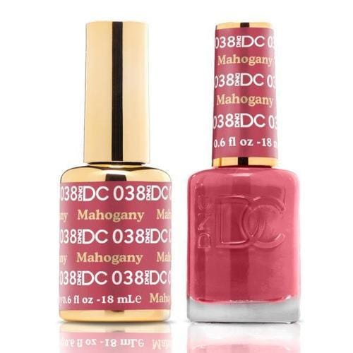 DND DC Duo Gel Matching Color - 038 MAHOGANY - Jessica Nail & Beauty Supply - Canada Nail Beauty Supply - DND DC DUO