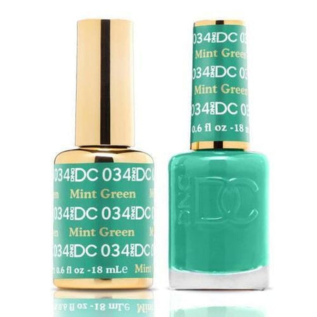 DND DC Duo Gel Matching Color - 034 MINT GREEN - Jessica Nail & Beauty Supply - Canada Nail Beauty Supply - DND DC DUO