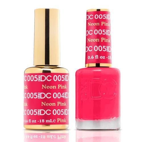 DND DC Duo Gel Matching Color - 005 NEON PINK - Jessica Nail & Beauty Supply - Canada Nail Beauty Supply - DND DC DUO