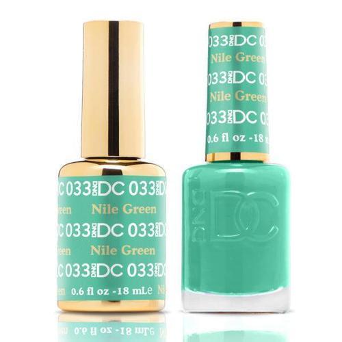 DND DC Duo Gel Matching Color - 033 NILE GREEN - Jessica Nail & Beauty Supply - Canada Nail Beauty Supply - DND DC DUO