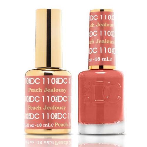 DND DC Duo Gel Matching Color - 110 PEACH JEALOUSY - Jessica Nail & Beauty Supply - Canada Nail Beauty Supply - DND DC DUO