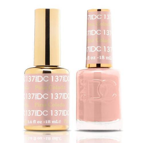 DND DC Duo Gel Matching Color - 137 PINA COLADA - Jessica Nail & Beauty Supply - Canada Nail Beauty Supply - DND DC DUO