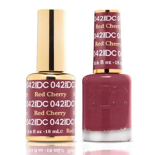 DND DC Duo Gel Matching Color - 042 RED CHERRY - Jessica Nail & Beauty Supply - Canada Nail Beauty Supply - DND DC DUO
