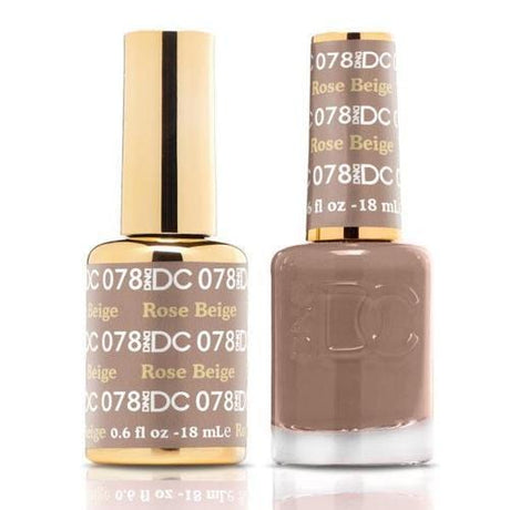 DND DC Duo Gel Matching Color - 078 ROSE BEIGE - Jessica Nail & Beauty Supply - Canada Nail Beauty Supply - DND DC DUO