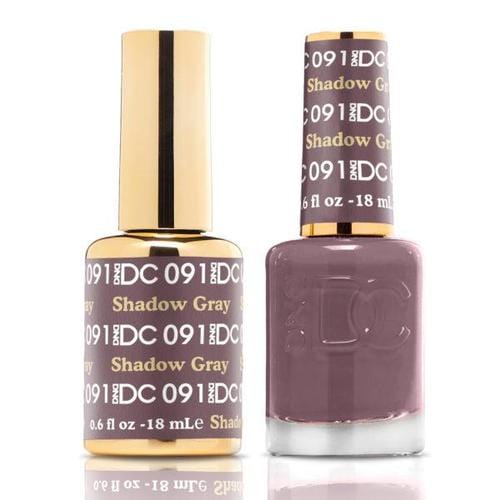 DND DC Duo Gel Matching Color - 091 SHADOW GRAY - Jessica Nail & Beauty Supply - Canada Nail Beauty Supply - DND DC DUO