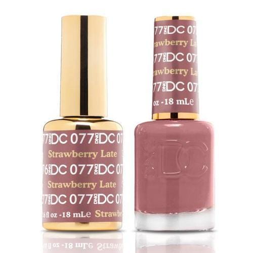 DND DC Duo Gel Matching Color - 077 STRAWBERRY LATTE - Jessica Nail & Beauty Supply - Canada Nail Beauty Supply - DND DC DUO