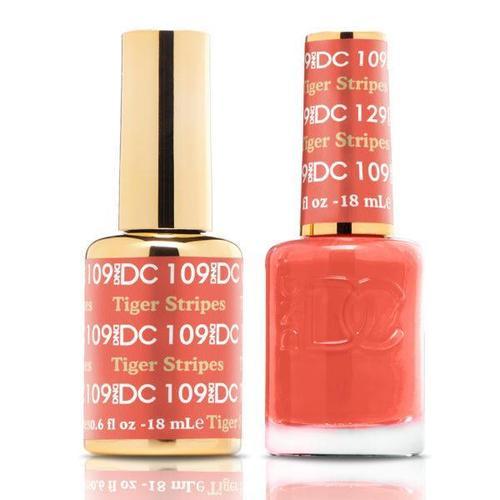 DND DC Duo Gel Matching Color - 109 TIGER STRIPES - Jessica Nail & Beauty Supply - Canada Nail Beauty Supply - DND DC DUO