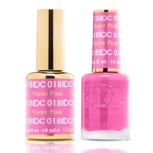 DND DC Duo Gel Matching Color - 018 VIOLET PINK - Jessica Nail & Beauty Supply - Canada Nail Beauty Supply - DND DC DUO