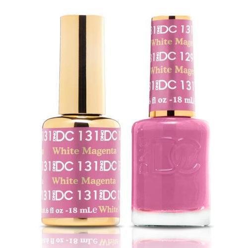DND DC Duo Gel Matching Color - 131 WHITE MAGENTA - Jessica Nail & Beauty Supply - Canada Nail Beauty Supply - DND DC DUO