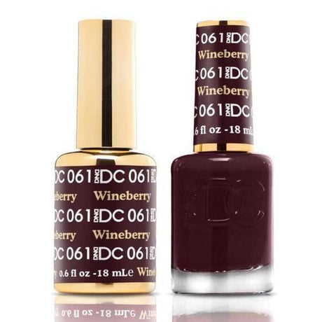 DND DC Duo Gel Matching Color - 061 WINEBERRY - Jessica Nail & Beauty Supply - Canada Nail Beauty Supply - DND DC DUO