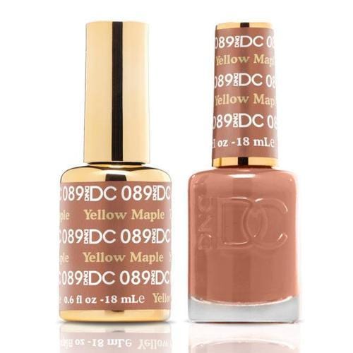 DND DC Duo Gel Matching Color - 089 YELLOW MAPLE - Jessica Nail & Beauty Supply - Canada Nail Beauty Supply - DND DC DUO