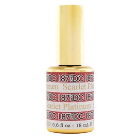 DND - DC Platinum #187 Scarlet - Jessica Nail & Beauty Supply - Canada Nail Beauty Supply - DND DC Platinum