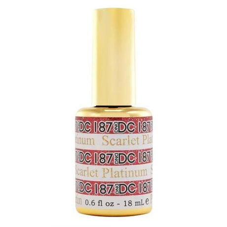 DND - DC Platinum #187 Scarlet - Jessica Nail & Beauty Supply - Canada Nail Beauty Supply - DND DC Platinum