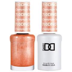 DND Duo Gel Matching Color - 710 Champagne Sparkles - Jessica Nail & Beauty Supply - Canada Nail Beauty Supply - DND DUO