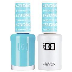 DND Duo Gel Matching Color - 673 Summer Sky - Jessica Nail & Beauty Supply - Canada Nail Beauty Supply - DND DUO