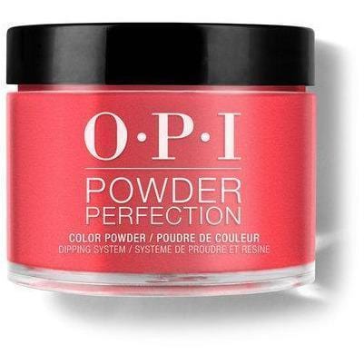 OPI Powder Perfection - DPA70 Red Hot Rio 43 g (1.5oz) - Jessica Nail & Beauty Supply - Canada Nail Beauty Supply - OPI DIPPING POWDER PERFECTION