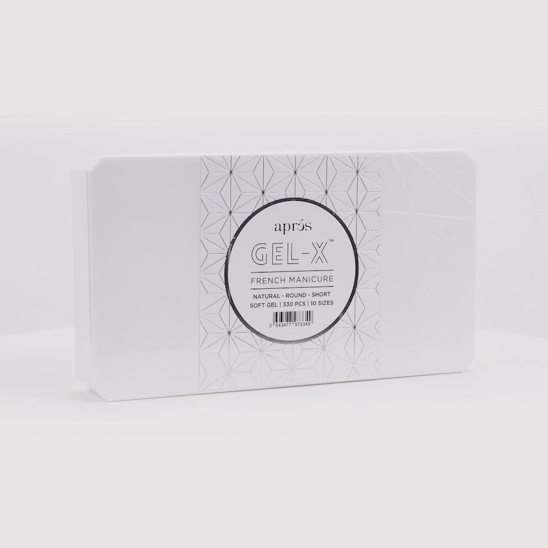 Apres Gel X™ Box of 330pcs French Manicure Natural Round Tips