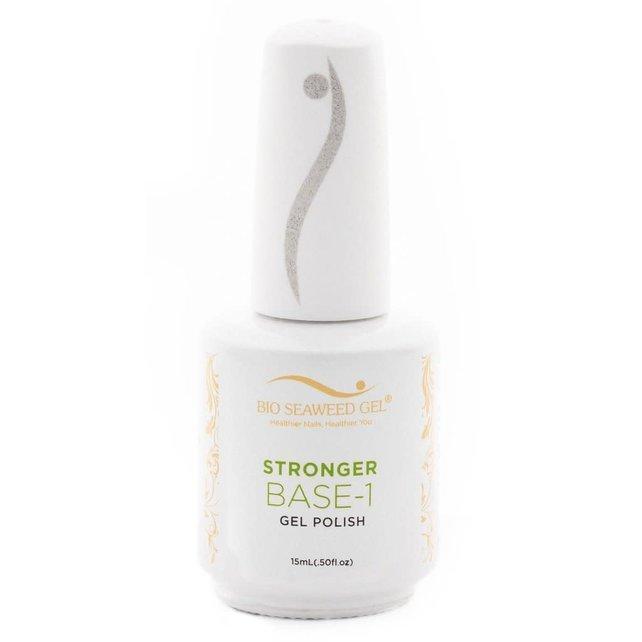 Bio Seaweed Gel Color - Stronger Base-1 Coat 15ml (White Bottle) - Jessica Nail & Beauty Supply - Canada Nail Beauty Supply - Base Coat
