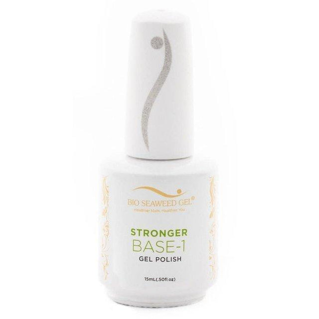 Bio Seaweed Gel Color - Stronger Base-1 Coat 15ml (White Bottle) - Jessica Nail & Beauty Supply - Canada Nail Beauty Supply - Base Coat