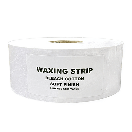 Bleach Cotton Waxing Strip -  Soft Finish (3" x 100 yards) - Jessica Nail & Beauty Supply - Canada Nail Beauty Supply - Wax Strip