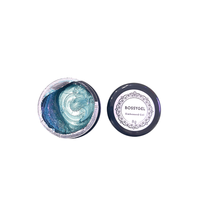 BOSSY - EMBOSSED Metallic Gel Paint - 12 - TEAL - (8g) - Jessica Nail & Beauty Supply - Canada Nail Beauty Supply - GEL PAINT