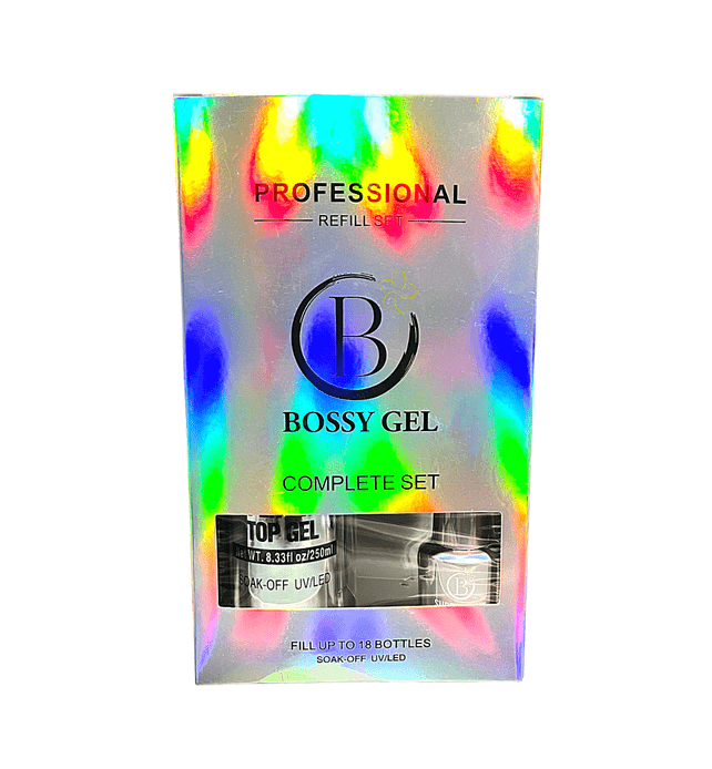 Bossy Gel - SuperShine Gel No-Wipe Top Coat Refill Set (250 ml) - Jessica Nail & Beauty Supply - Canada Nail Beauty Supply - Top Coat