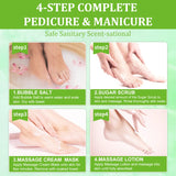 NBC BeautiLab BUBBLE SPA Deluxe Pedicure Kit (4Step) PEPPERMINT