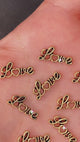 JNBS Nail Charm Metal Love Letter (10pcs)