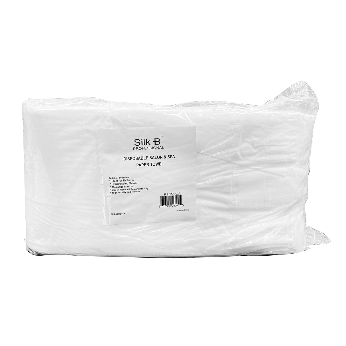 Silk B - Disposable Salon & Spa Paper Towel - 100pc/pack - Jessica Nail & Beauty Supply - Canada Nail Beauty Supply - Towel