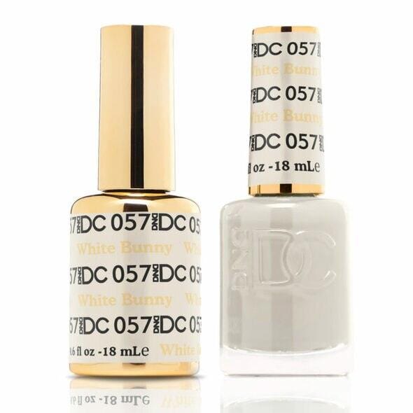 DND DC Duo Gel Matching Color - 057 WHITE BUNNY - Jessica Nail & Beauty Supply - Canada Nail Beauty Supply - DND DC DUO