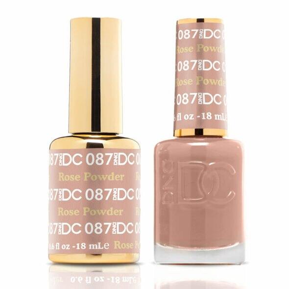 DND DC Duo Gel Matching Color - 087 ROSE POWDER - Jessica Nail & Beauty Supply - Canada Nail Beauty Supply - DND DC DUO