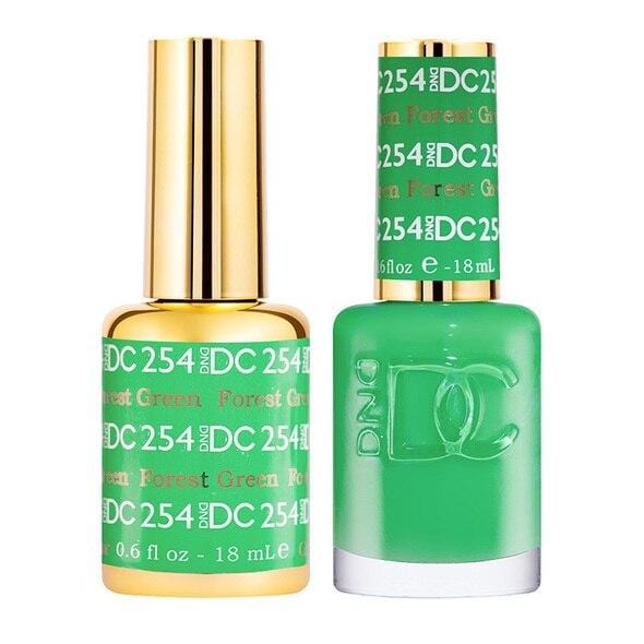 DND DC Duo Gel Matching Color - 254 FOREST GREEN - Jessica Nail & Beauty Supply - Canada Nail Beauty Supply - DND DC DUO