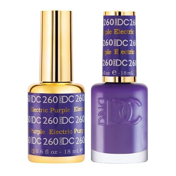 DND DC Duo Gel Matching Color - 260 ELECTRIC PURPLE - Jessica Nail & Beauty Supply - Canada Nail Beauty Supply - DND DC DUO
