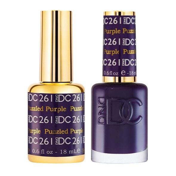 DND DC Duo Gel Matching Color - 261 PUZZLED PURPLE - Jessica Nail & Beauty Supply - Canada Nail Beauty Supply - DND DC DUO