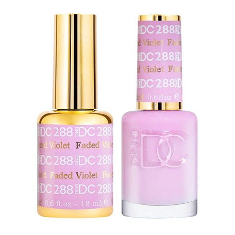 DND DC Duo Gel Matching Color - 288 FADED VIOLET - Jessica Nail & Beauty Supply - Canada Nail Beauty Supply - DND DC DUO
