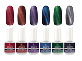 IBD Gel Polish AURORA NIGHTS Magnetic Cat Eye Fire and Iceland