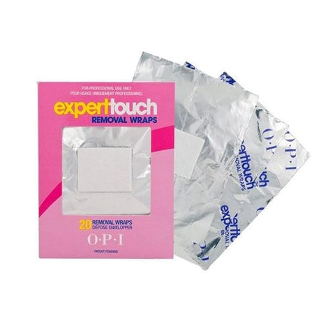 OPI Expert Touch Foil Removal Wraps 20pcs - Jessica Nail & Beauty Supply - Canada Nail Beauty Supply - Cotton