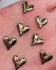 JNBS Nail Charm Metal Hug Me Heart (6pcs)