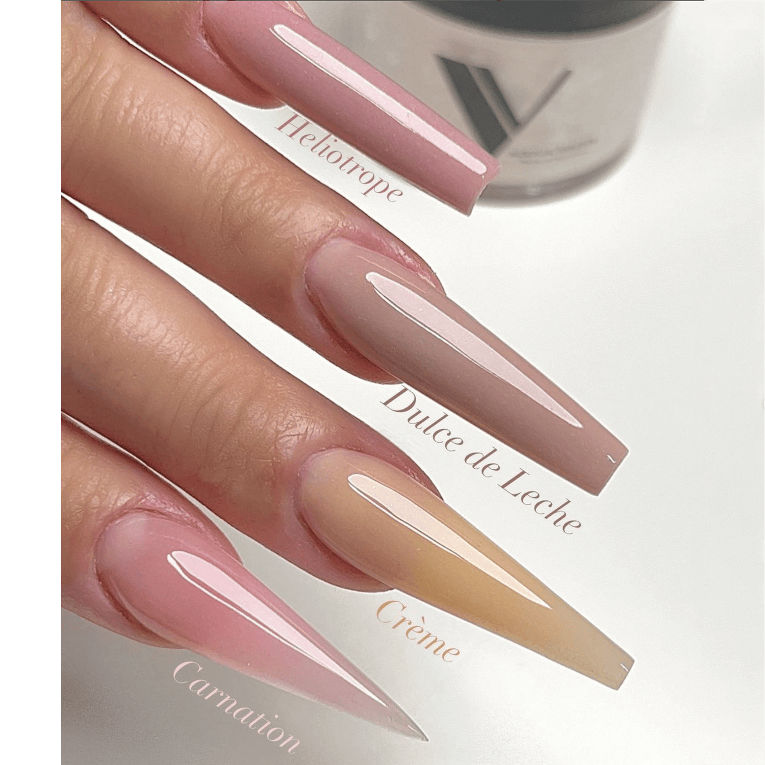 V Beauty Pure Acrylic Powder 1.5 oz Heliotrope