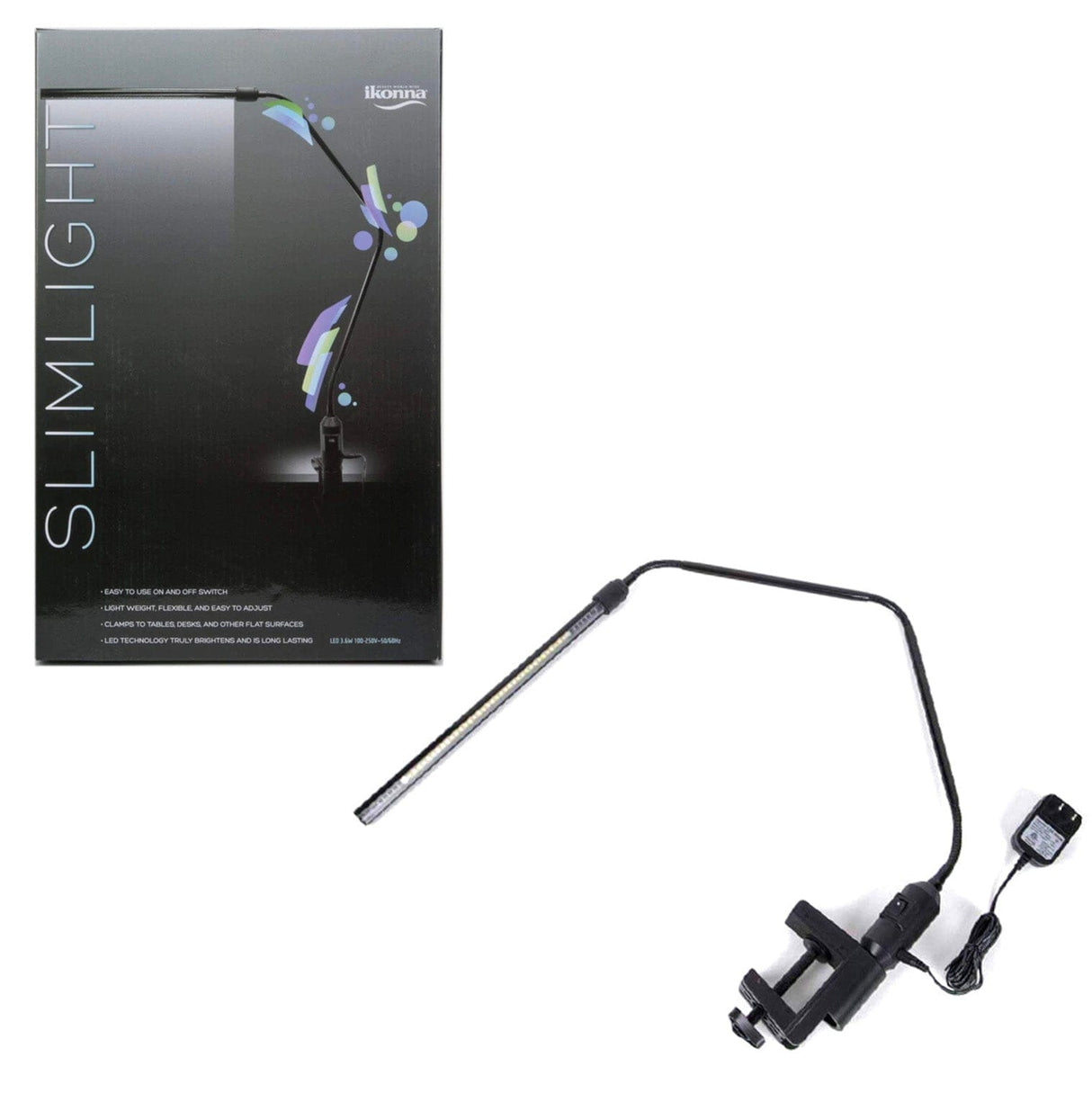 Ikonna Slimlight LED Adjustable Manicure Table Lamp