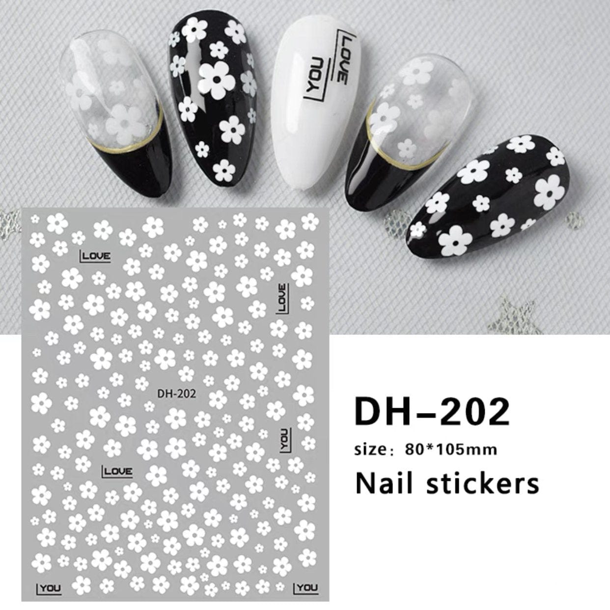 JNBS Nail Sticker Flowers Version 2