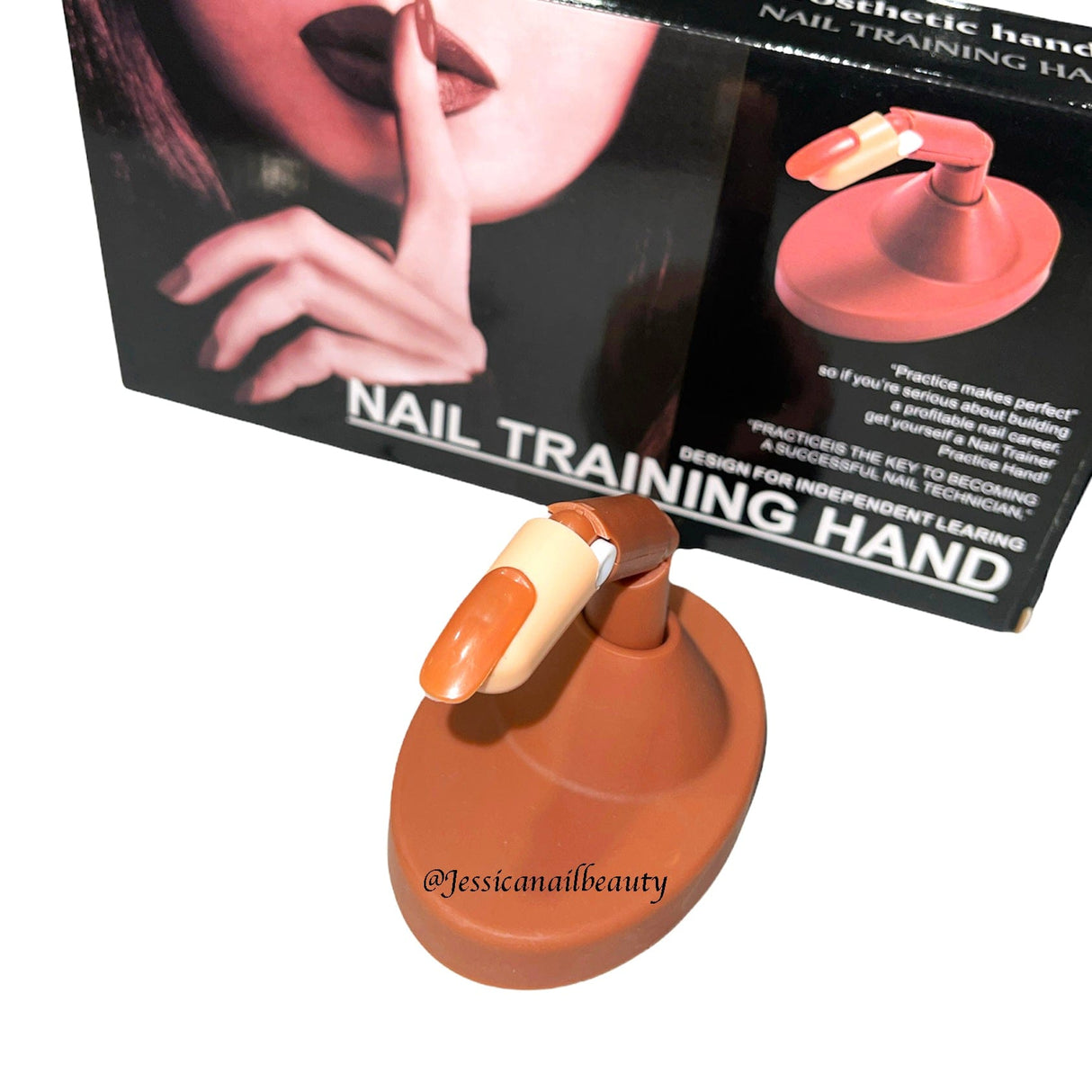 JNBS Nail Trainer Practice Hand for Acrylic (Set of 3 fingers)