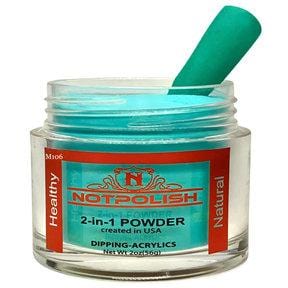 NOTPOLISH 2-in-1 Powder - M106 I Don't Kiss & Teal - Jessica Nail & Beauty Supply - Canada Nail Beauty Supply - Acrylic & Dipping Powders