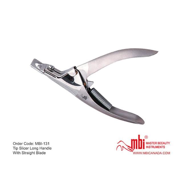 MBI-131 Tip Slicer Long Handle With Straight Blade - Jessica Nail & Beauty Supply - Canada Nail Beauty Supply - Tip Cutter