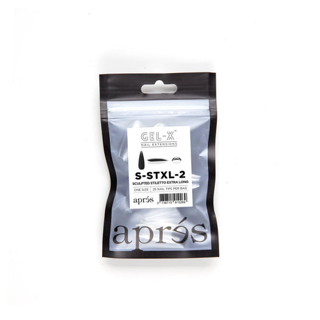 Apres Refill Bags (25pcs) Sculpted Stiletto Extra Long Tips