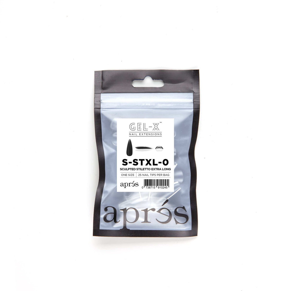 Apres Refill Bags (25pcs) Sculpted Stiletto Extra Long Tips