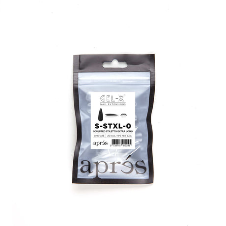 Apres Refill Bags (25pcs) Sculpted Stiletto Extra Long Tips