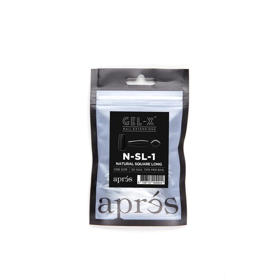 Apres Refill Bags (50pcs) Natural Square Long Tips